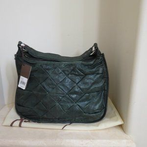 Junior Drake Green Leather Handbag